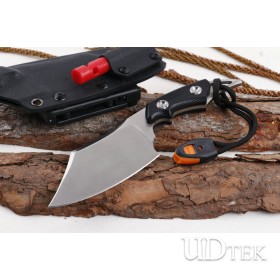 Brake moon fixed blade hunting knife with whistle and fire starter UD405156